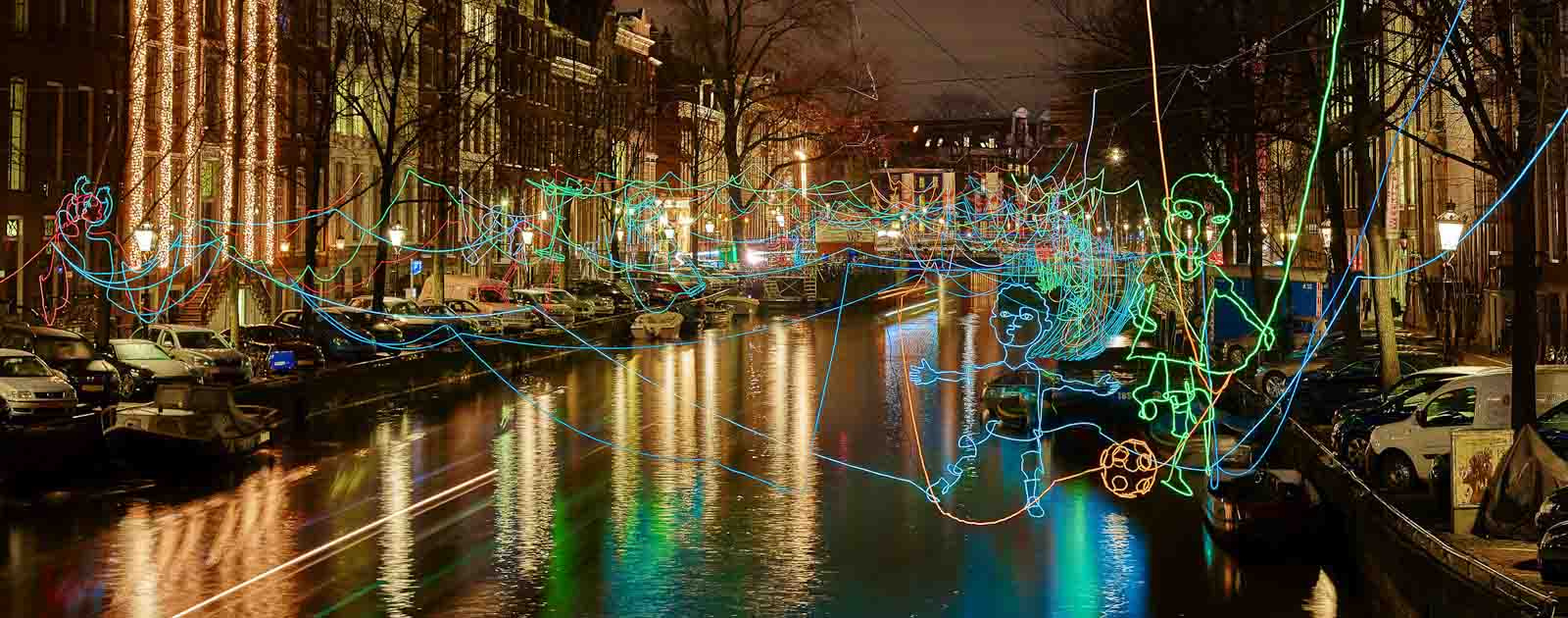 Boot huren tijdens Amsterdam Light Festival